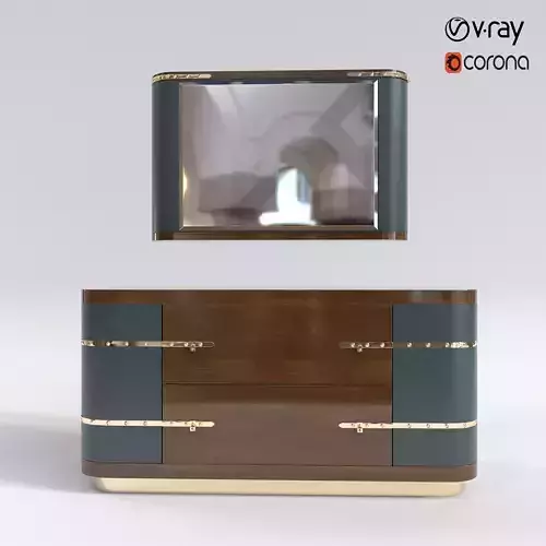 leathery  Console 3D model