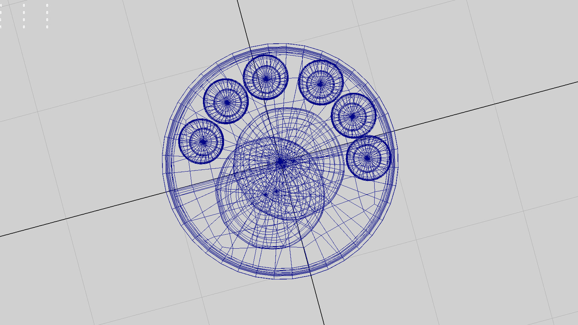 parotta 3d model plate of indian food on banana leaf 3D model_6