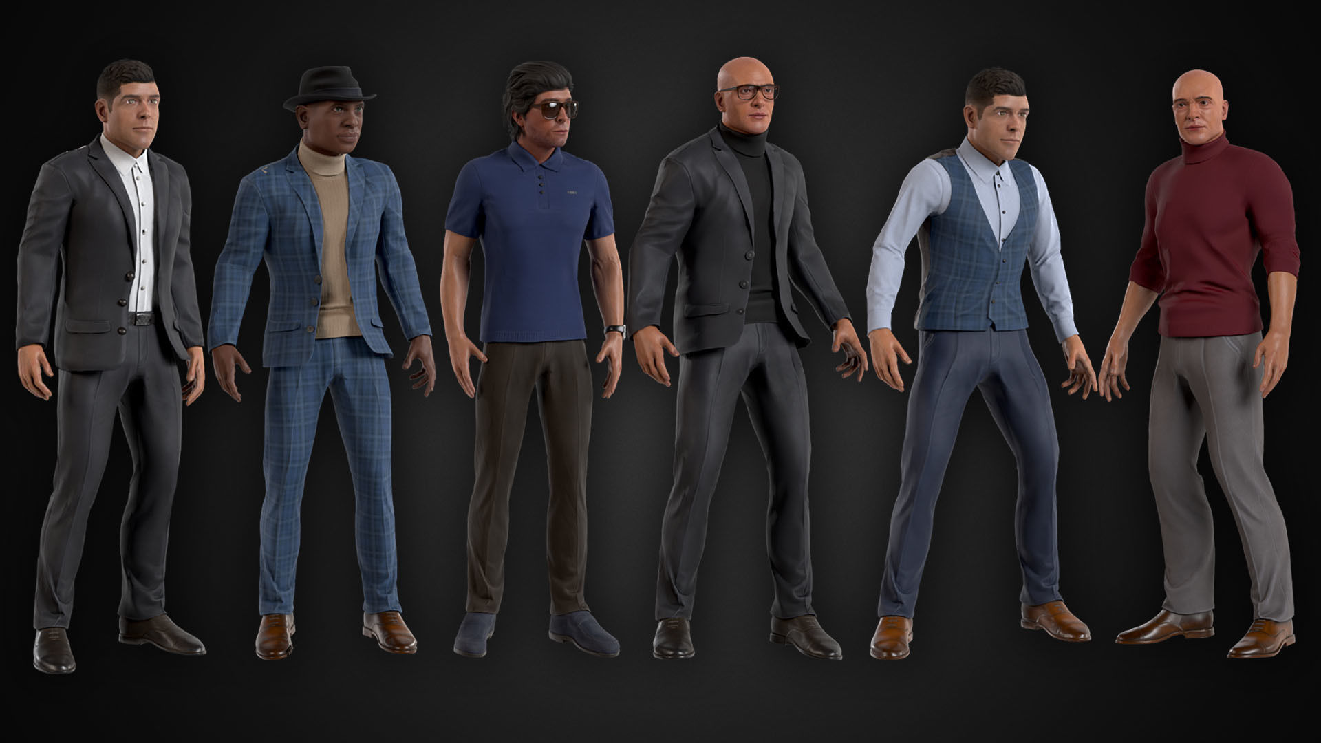 Businessman Bundle 3D Model Collection_9