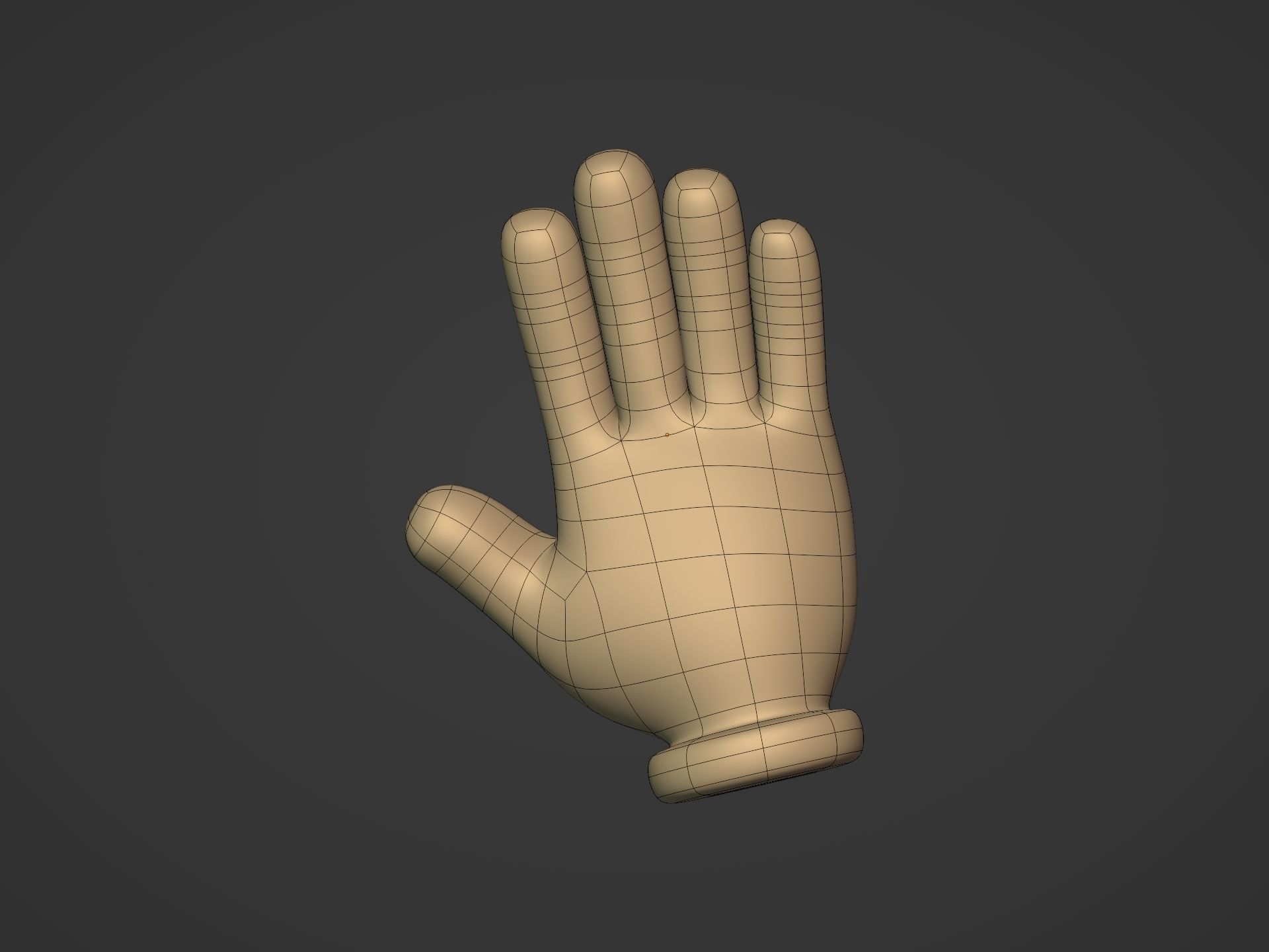 Cartoon Hands Pack Low-poly 3D model_31
