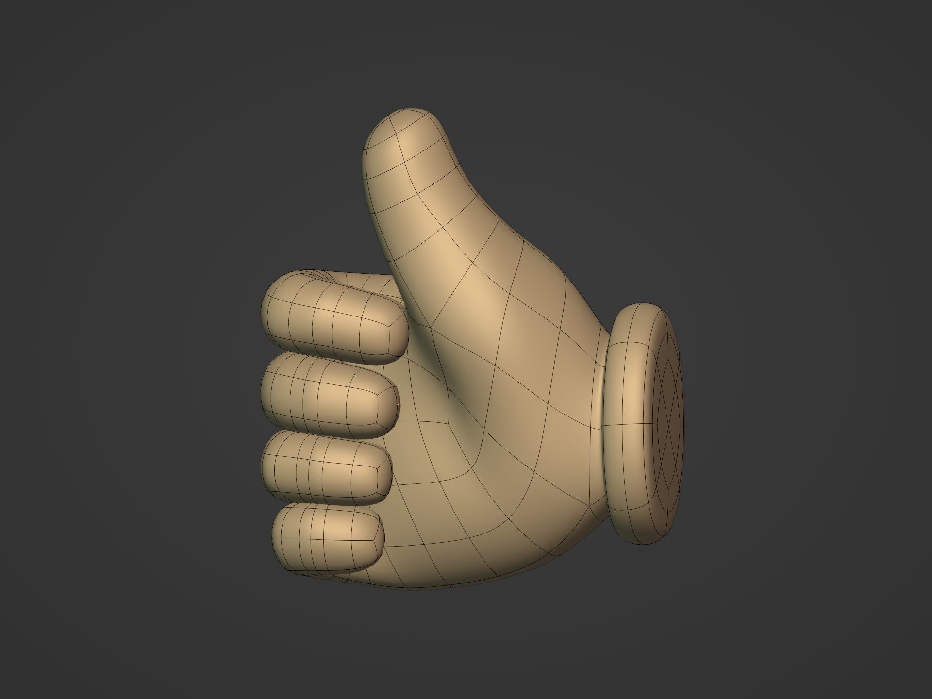 Cartoon Hands Pack Low-poly 3D model_20