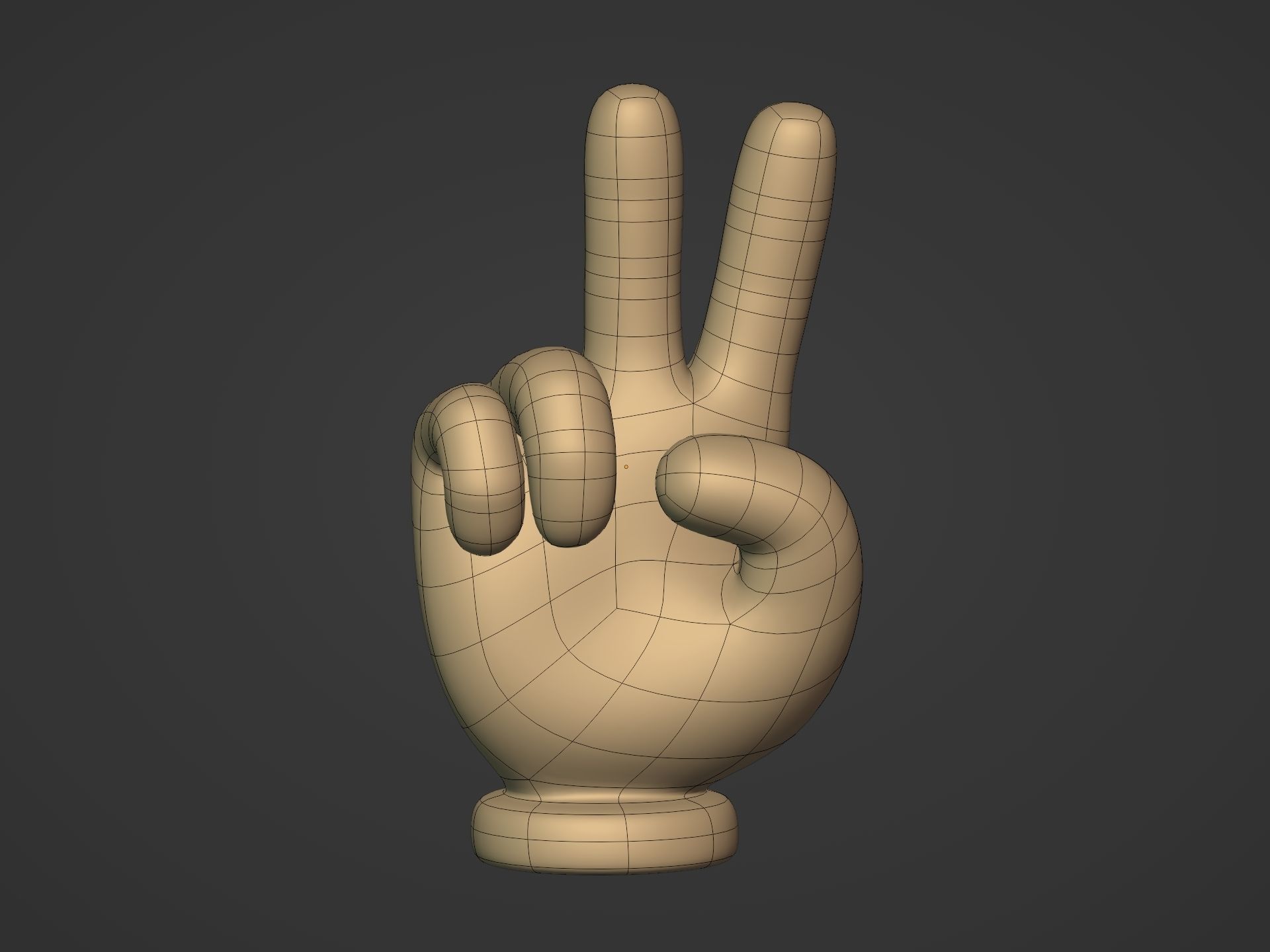 Cartoon Hands Pack Low-poly 3D model_26