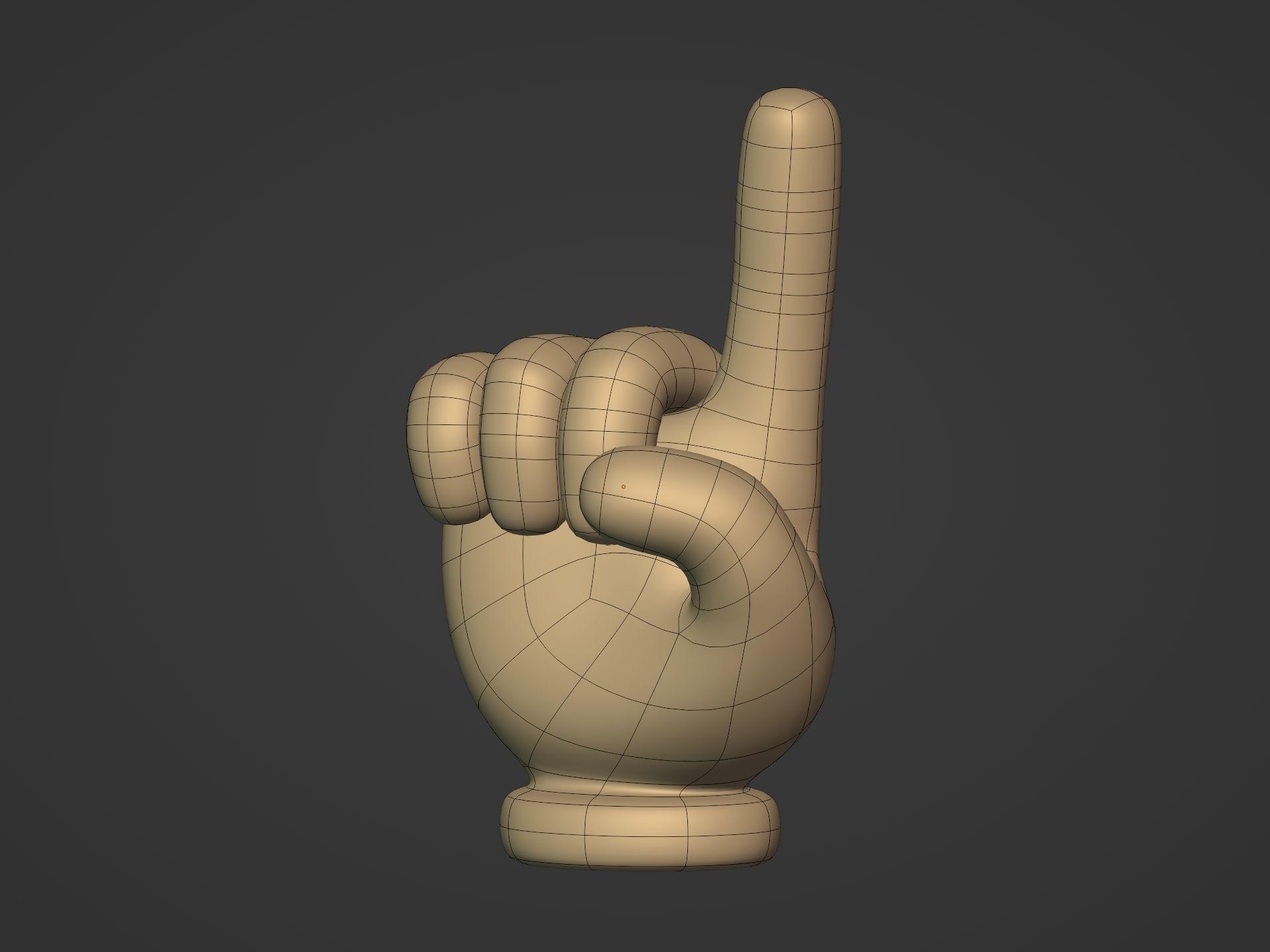 Cartoon Hands Pack Low-poly 3D model_18