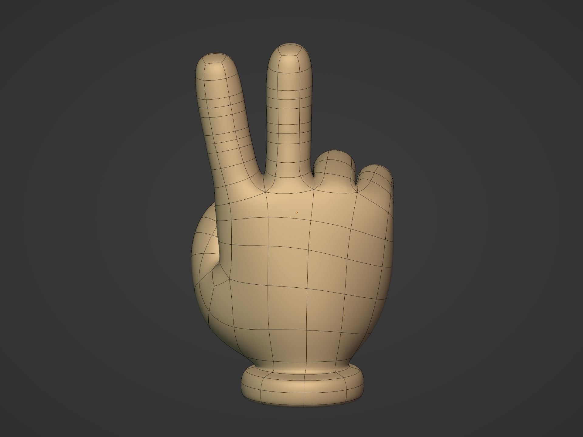 Cartoon Hands Pack Low-poly 3D model_25