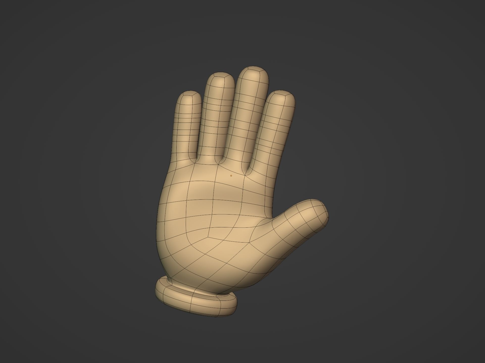 Cartoon Hands Pack Low-poly 3D model_32