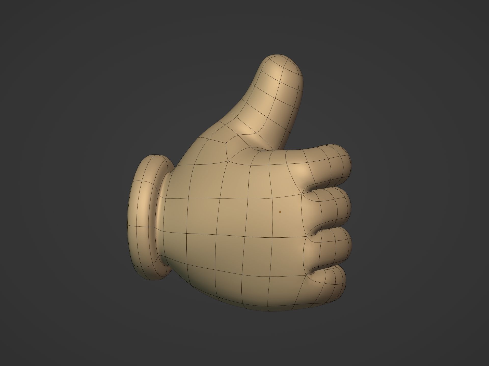Cartoon Hands Pack Low-poly 3D model_19