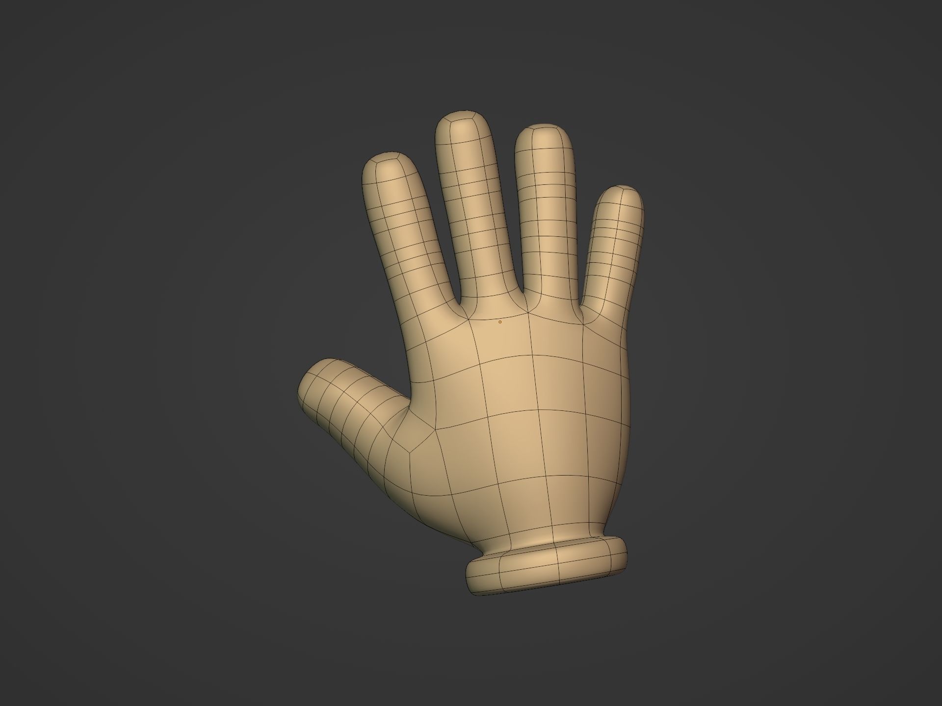 Cartoon Hands Pack Low-poly 3D model_29