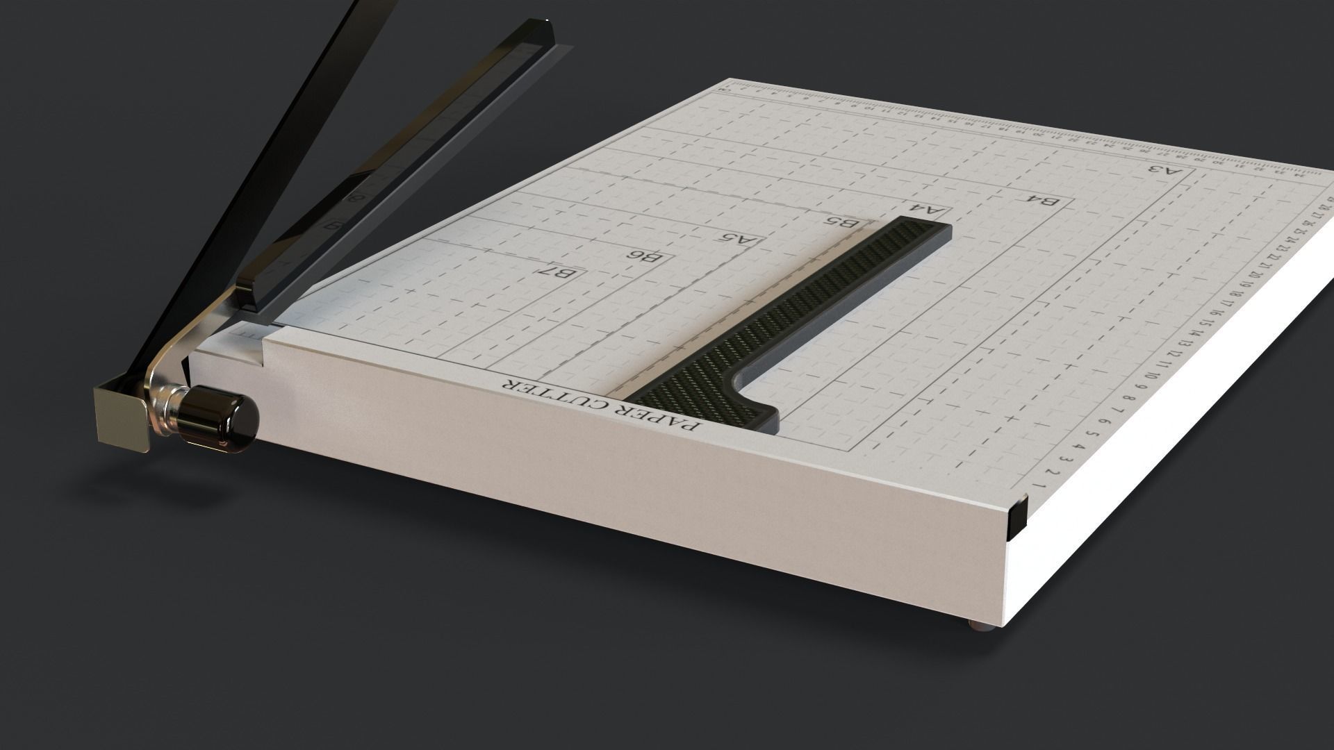 Paper Cutter Trimmer Low-poly 3D model_22