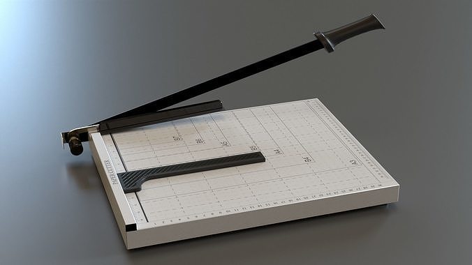 Paper Cutter Trimmer Low-poly 3D model