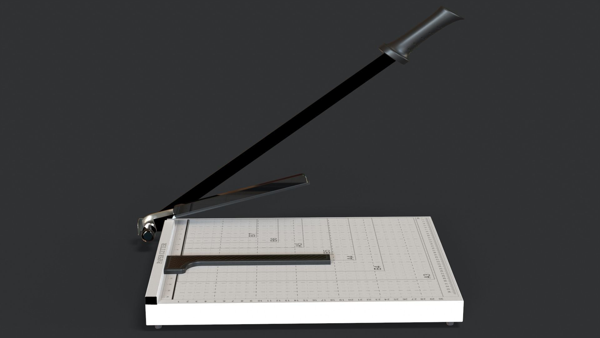 Paper Cutter Trimmer Low-poly 3D model_24