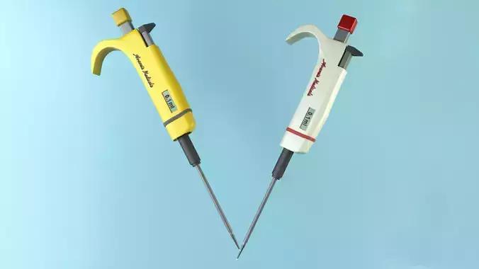 Medical pipette 3D model
