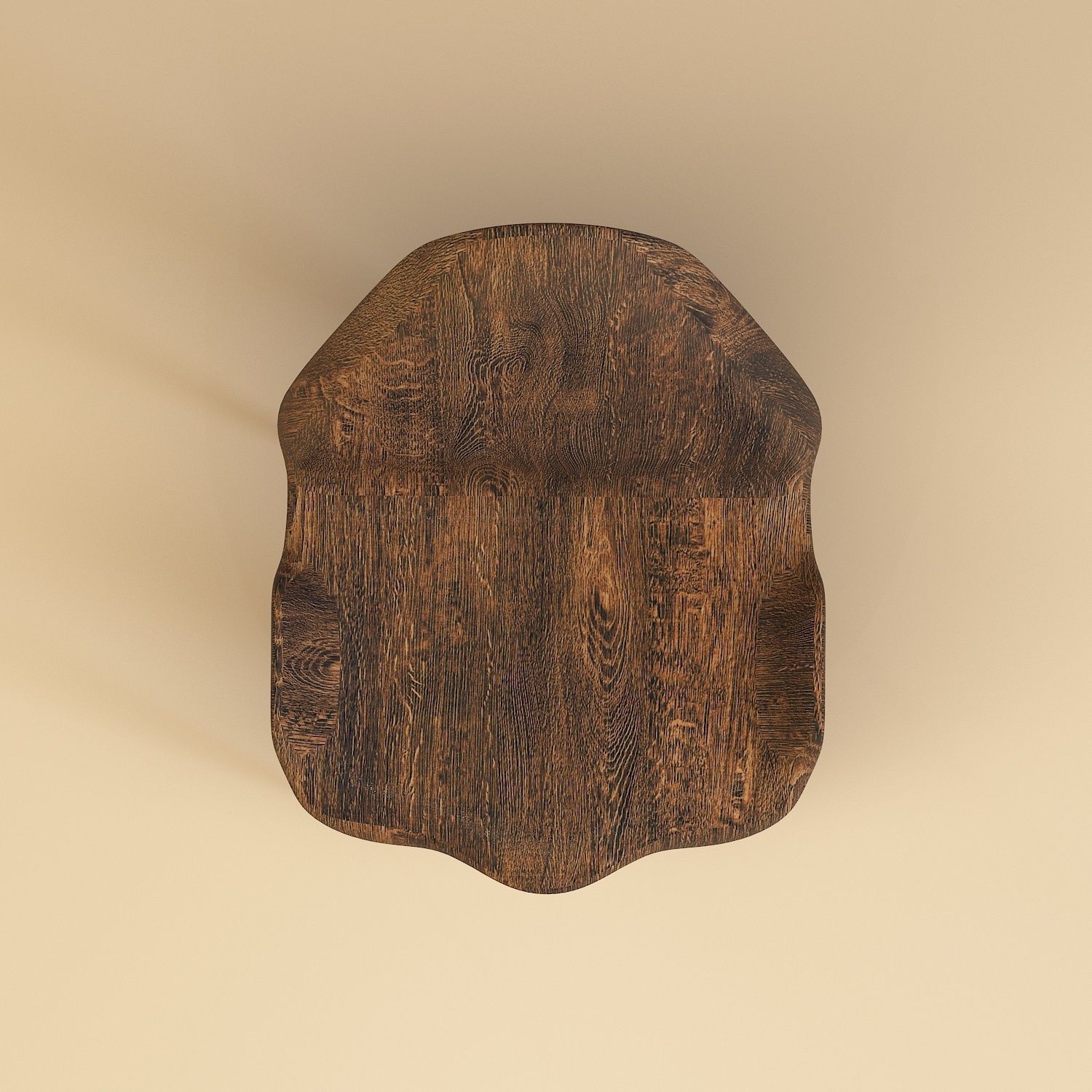 Wooden Chair 3d model Low-poly 3D model_2