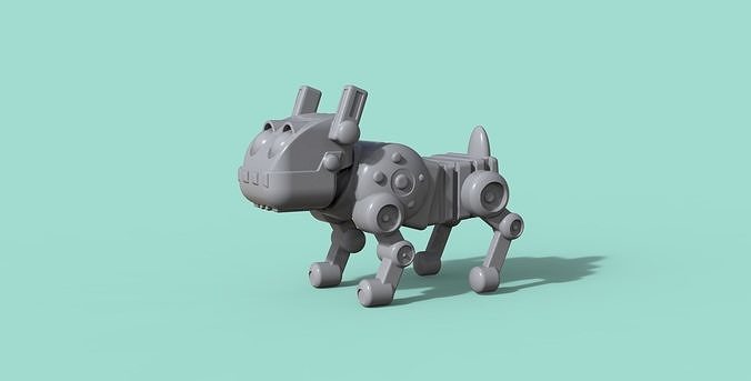dog robo 3D print model