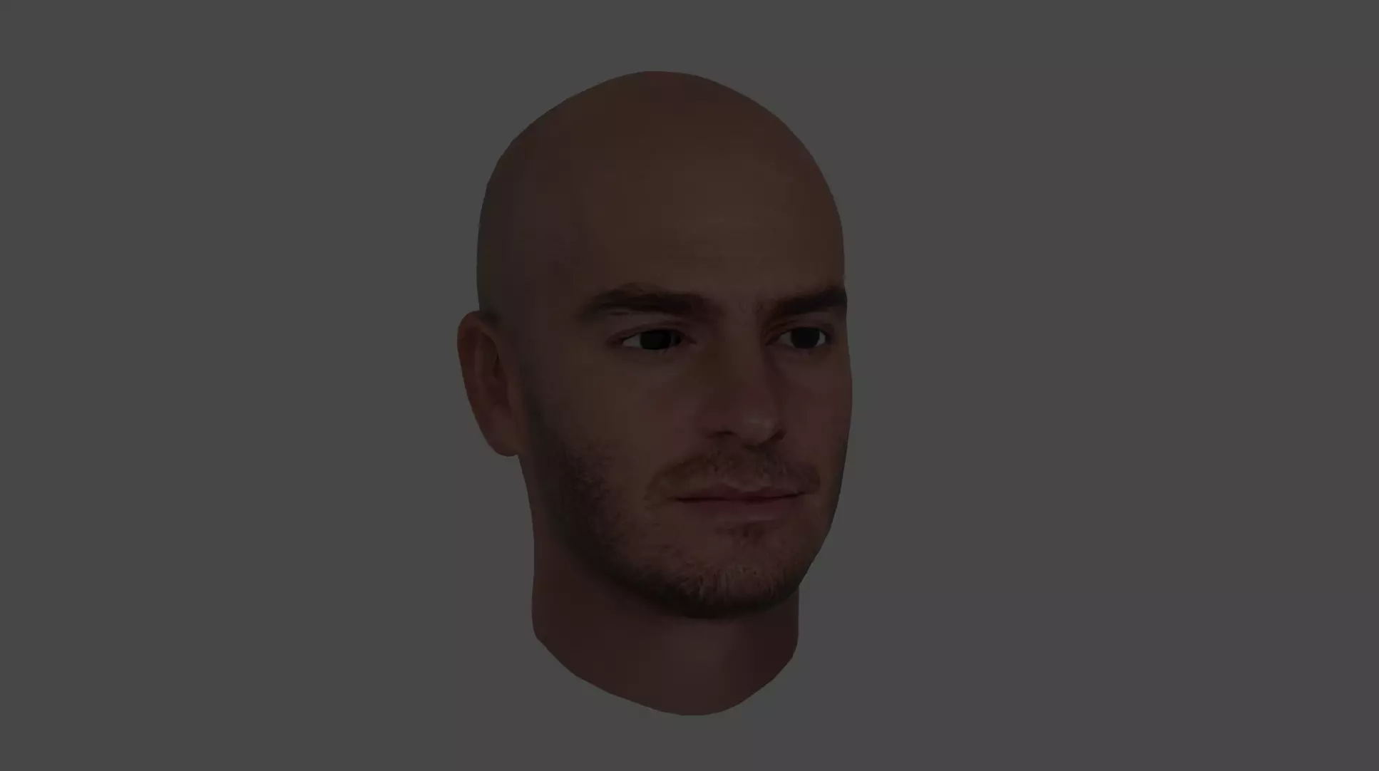Andrew garfield head Low-poly 3D model