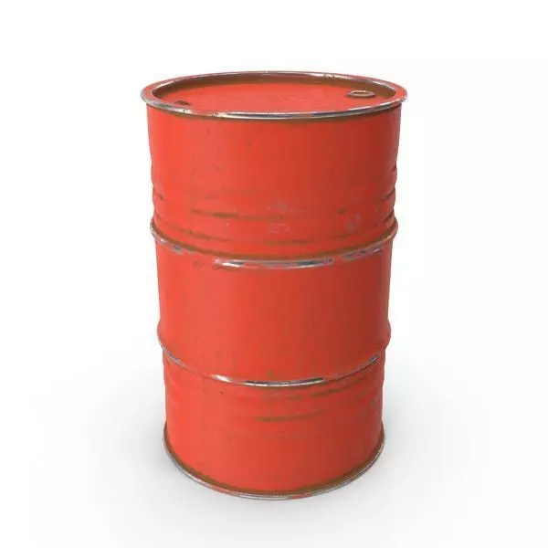 barril de metal Free 3D model