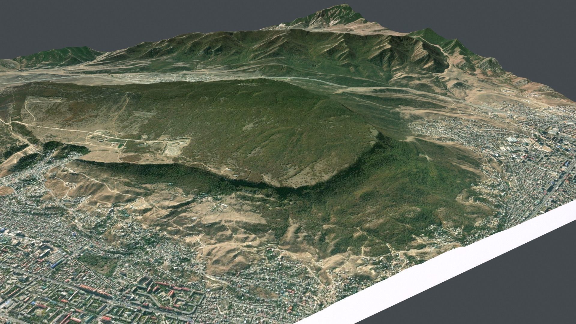 Mountain landscape Tarki-Tau Makhachkala Dagestan Russia 3D model_10