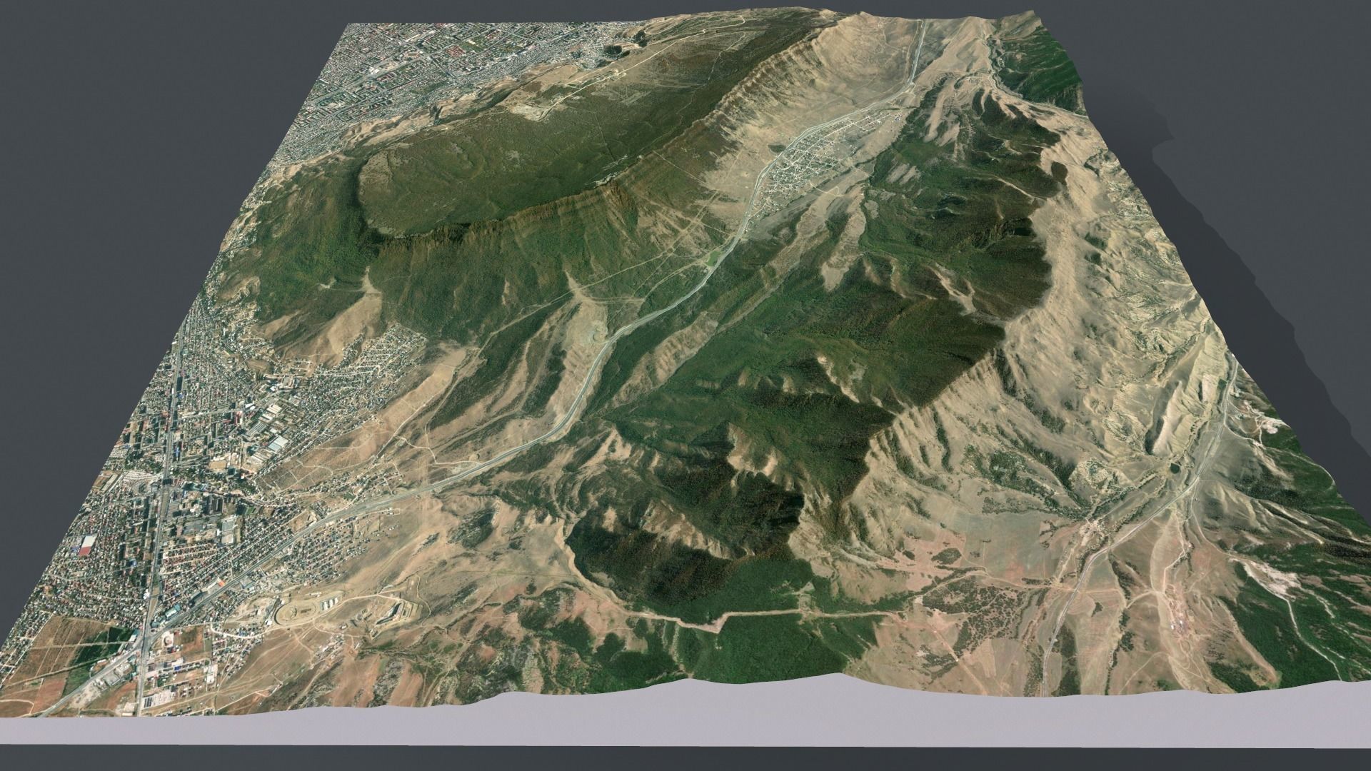 Mountain landscape Tarki-Tau Makhachkala Dagestan Russia 3D model_7