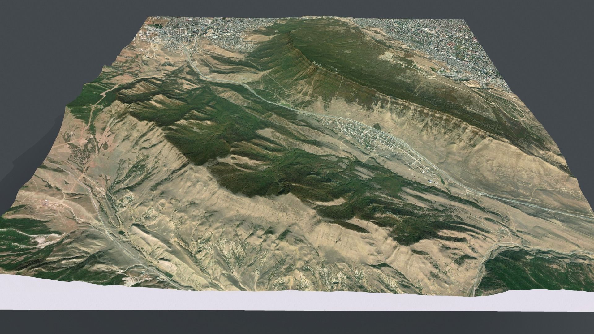 Mountain landscape Tarki-Tau Makhachkala Dagestan Russia 3D model_8
