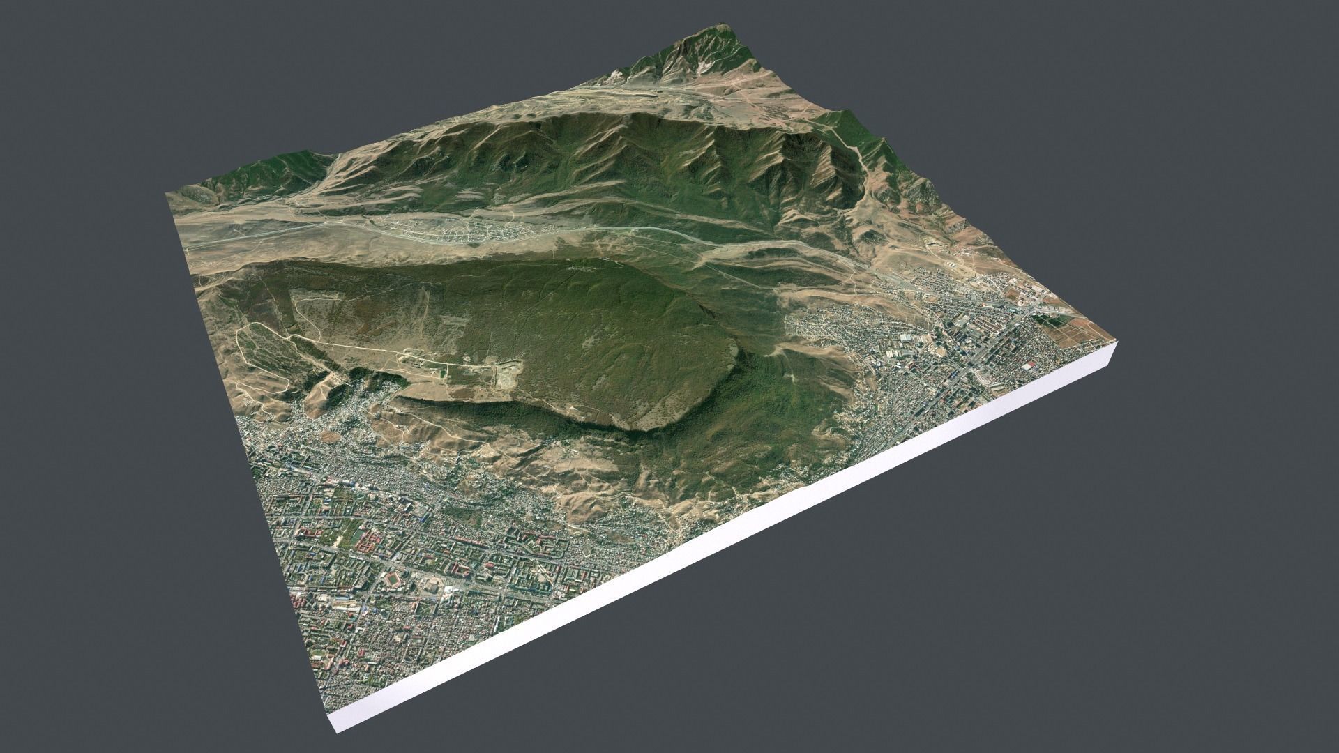 Mountain landscape Tarki-Tau Makhachkala Dagestan Russia 3D model_3