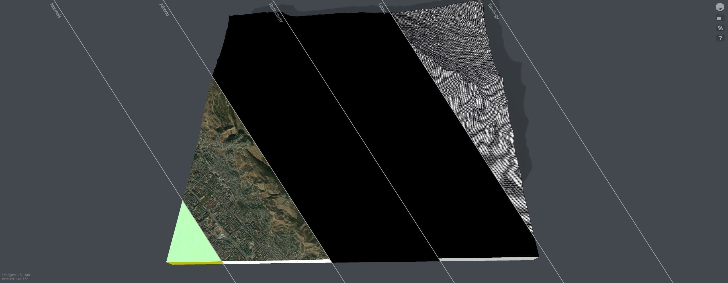 Mountain landscape Tarki-Tau Makhachkala Dagestan Russia 3D model_13