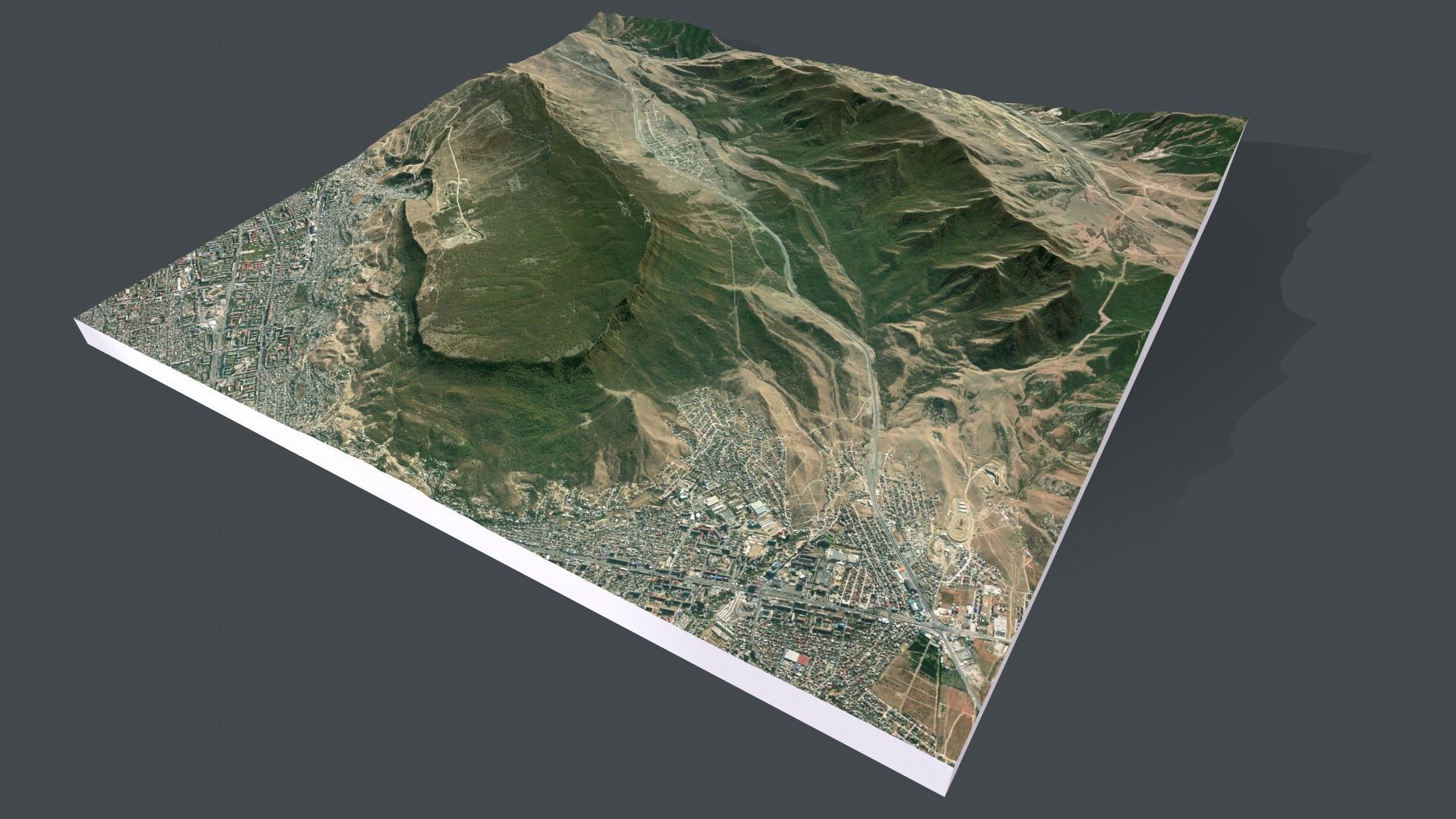 Mountain landscape Tarki-Tau Makhachkala Dagestan Russia 3D model_4