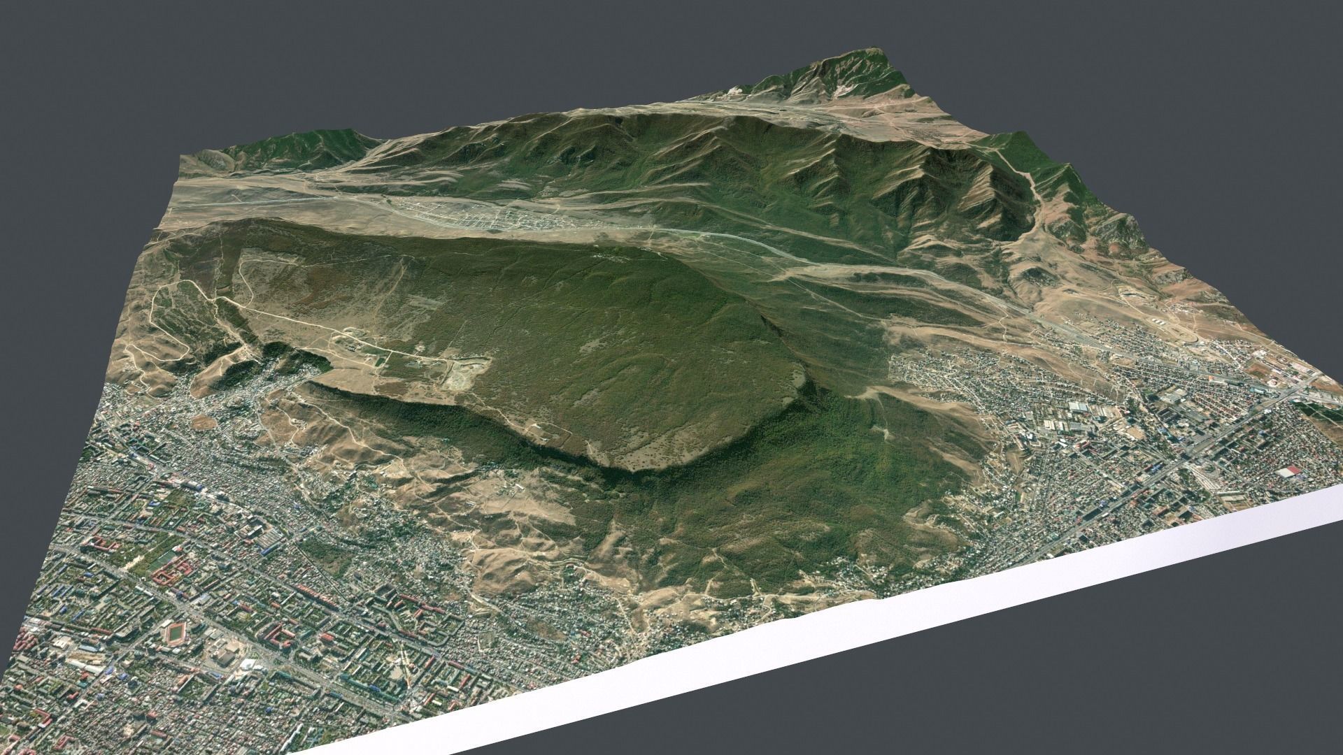 Mountain landscape Tarki-Tau Makhachkala Dagestan Russia 3D model_2