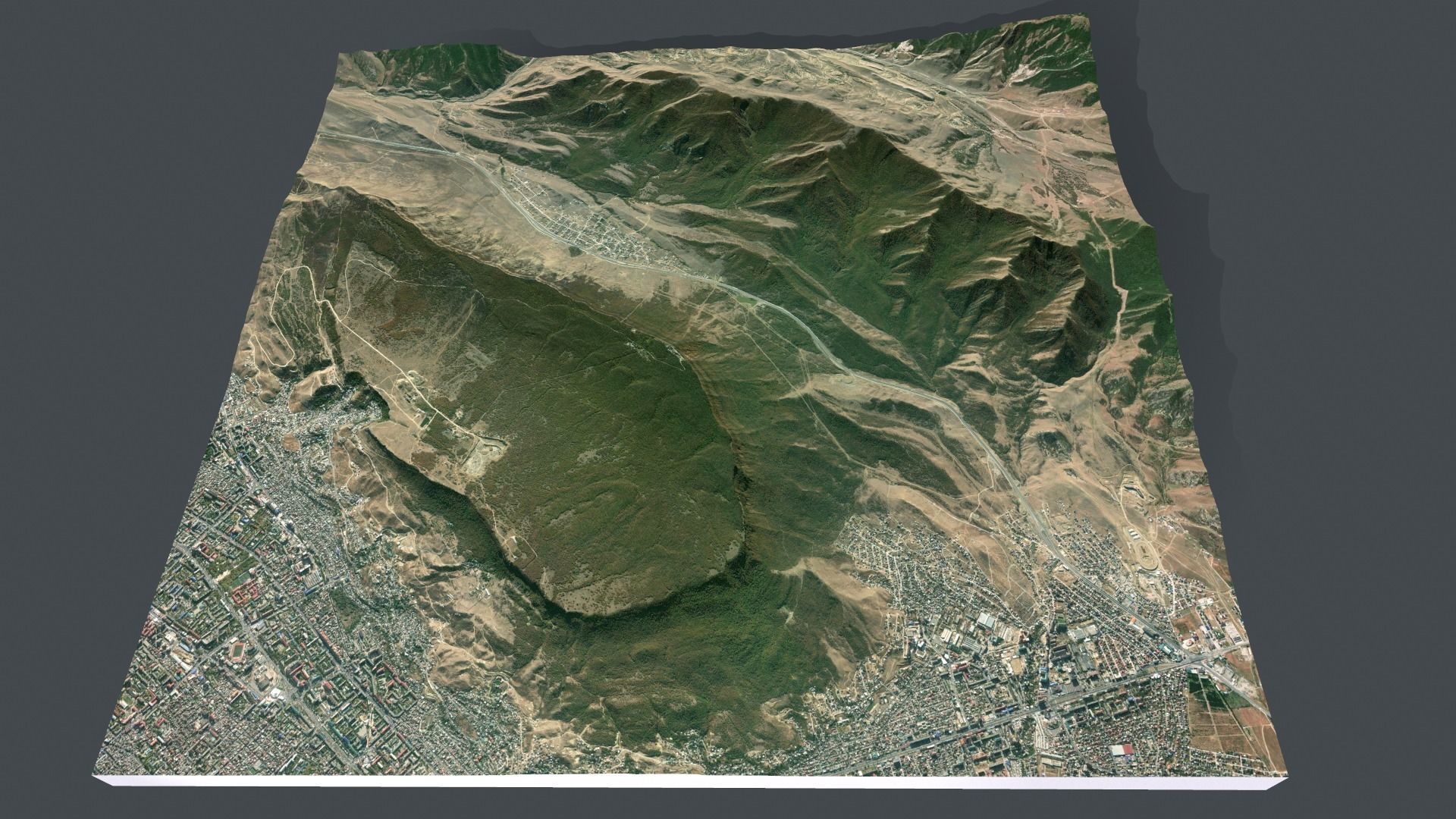 Mountain landscape Tarki-Tau Makhachkala Dagestan Russia 3D model_5
