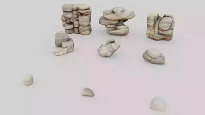 Stylized Stones 03
