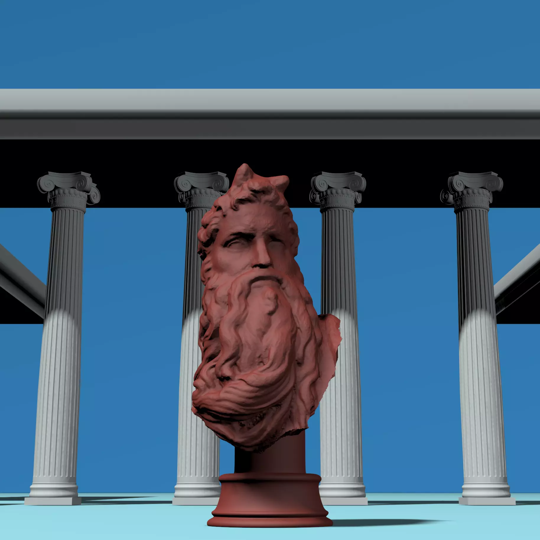 Moses Bust and Qaeda 3D print model_0