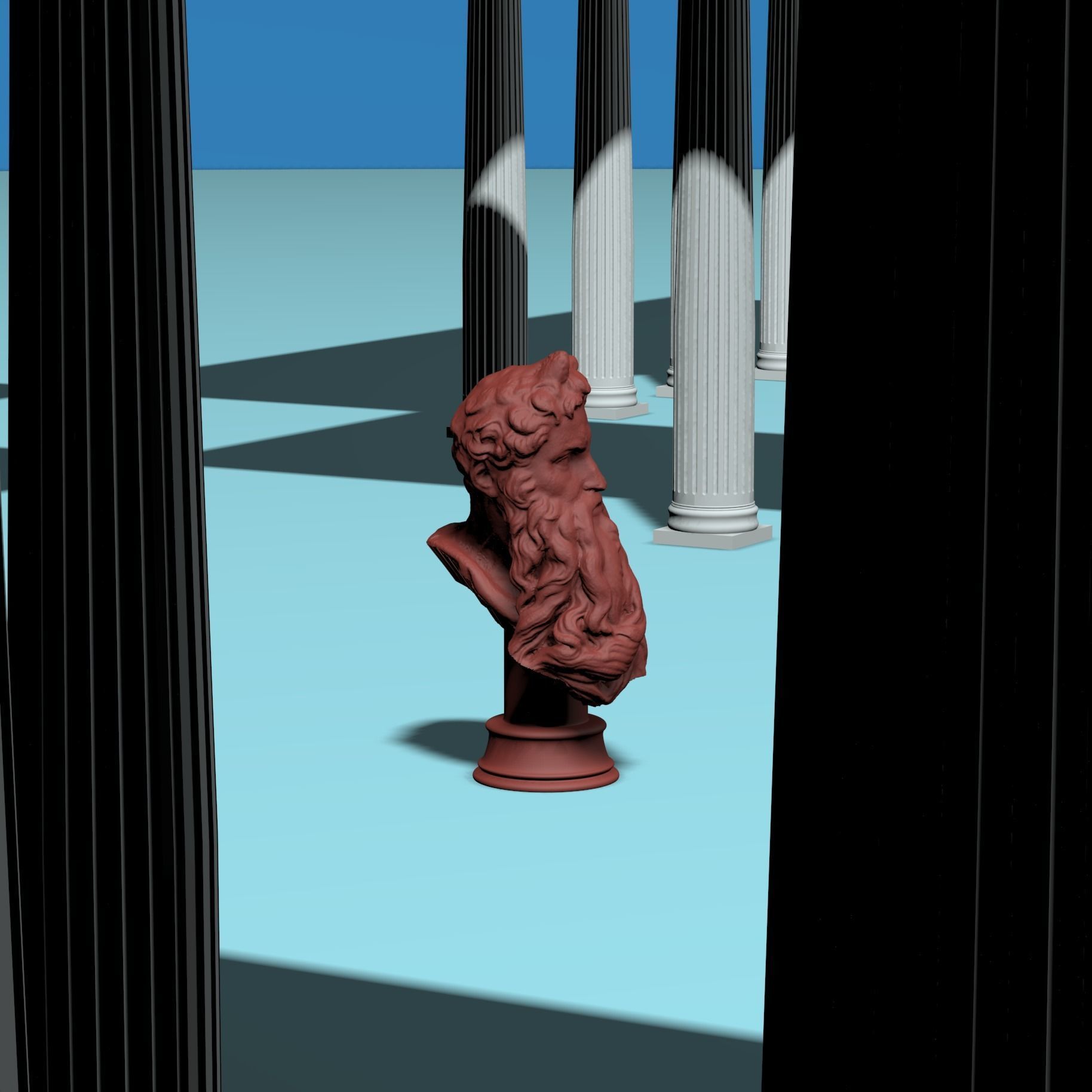 Moses Bust and Qaeda 3D print model_4