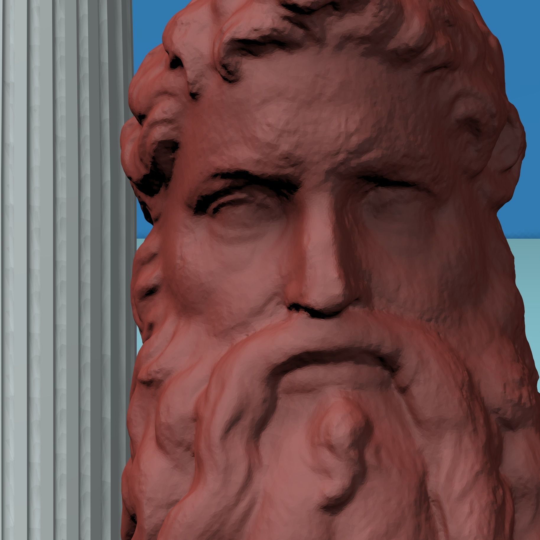 Moses Bust and Qaeda 3D print model_7