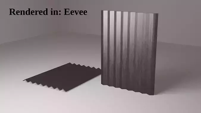 Metal sheet Low-poly 3D model