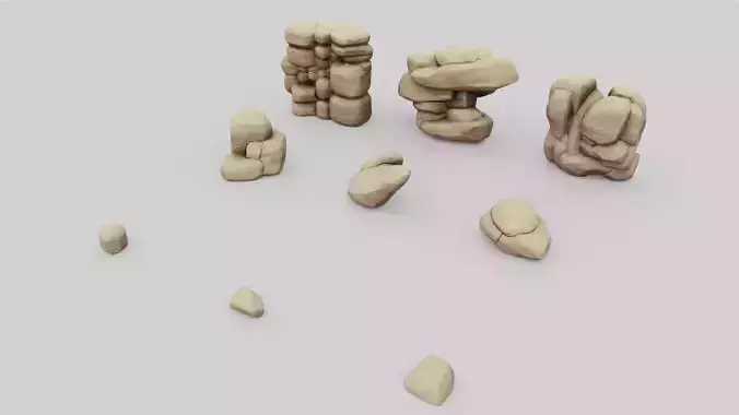 Stylized Stones 06
