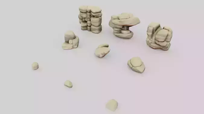 Stylized Stones 08