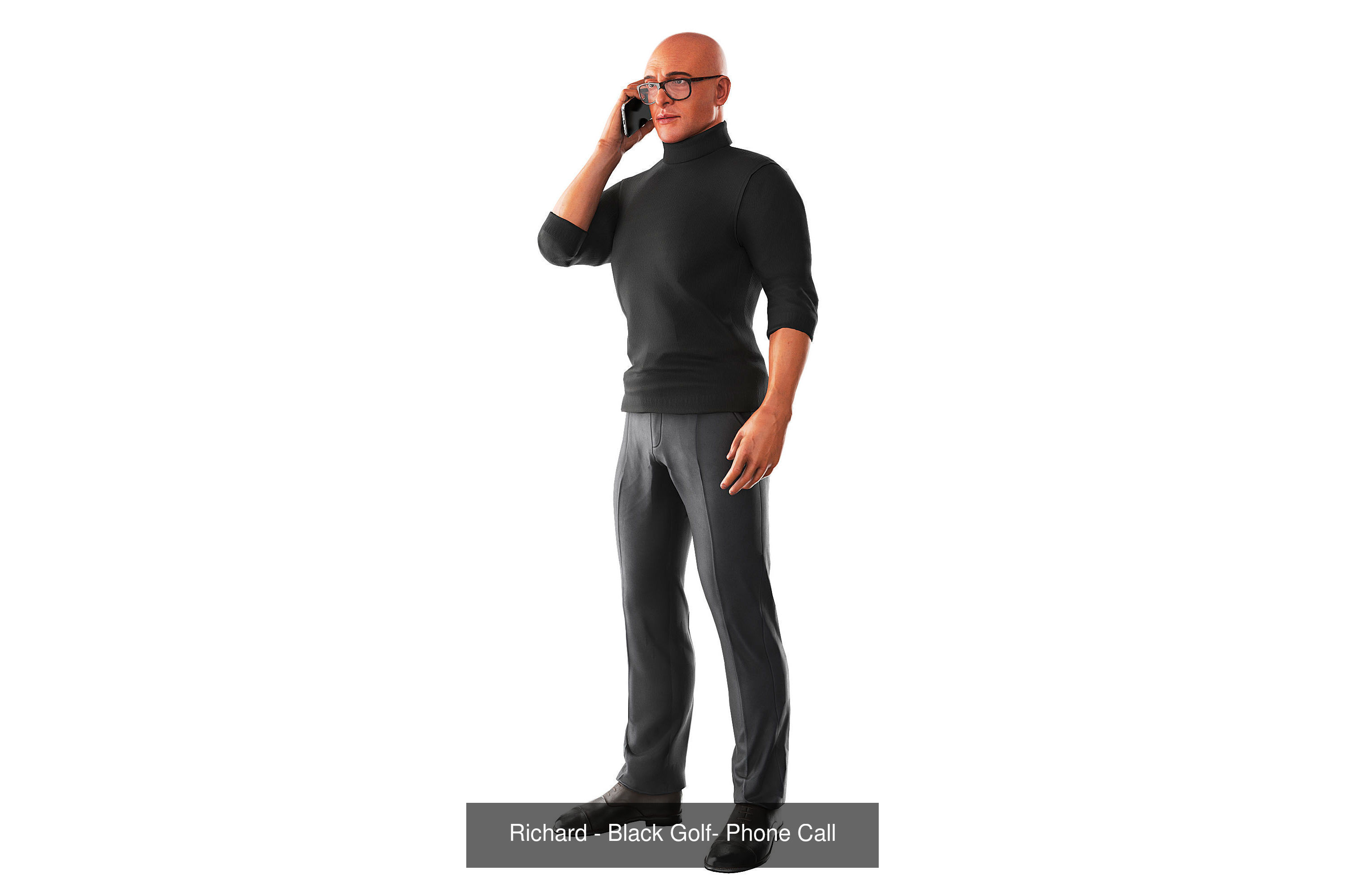 Richard Poses Bundle 3D Model Collection_3