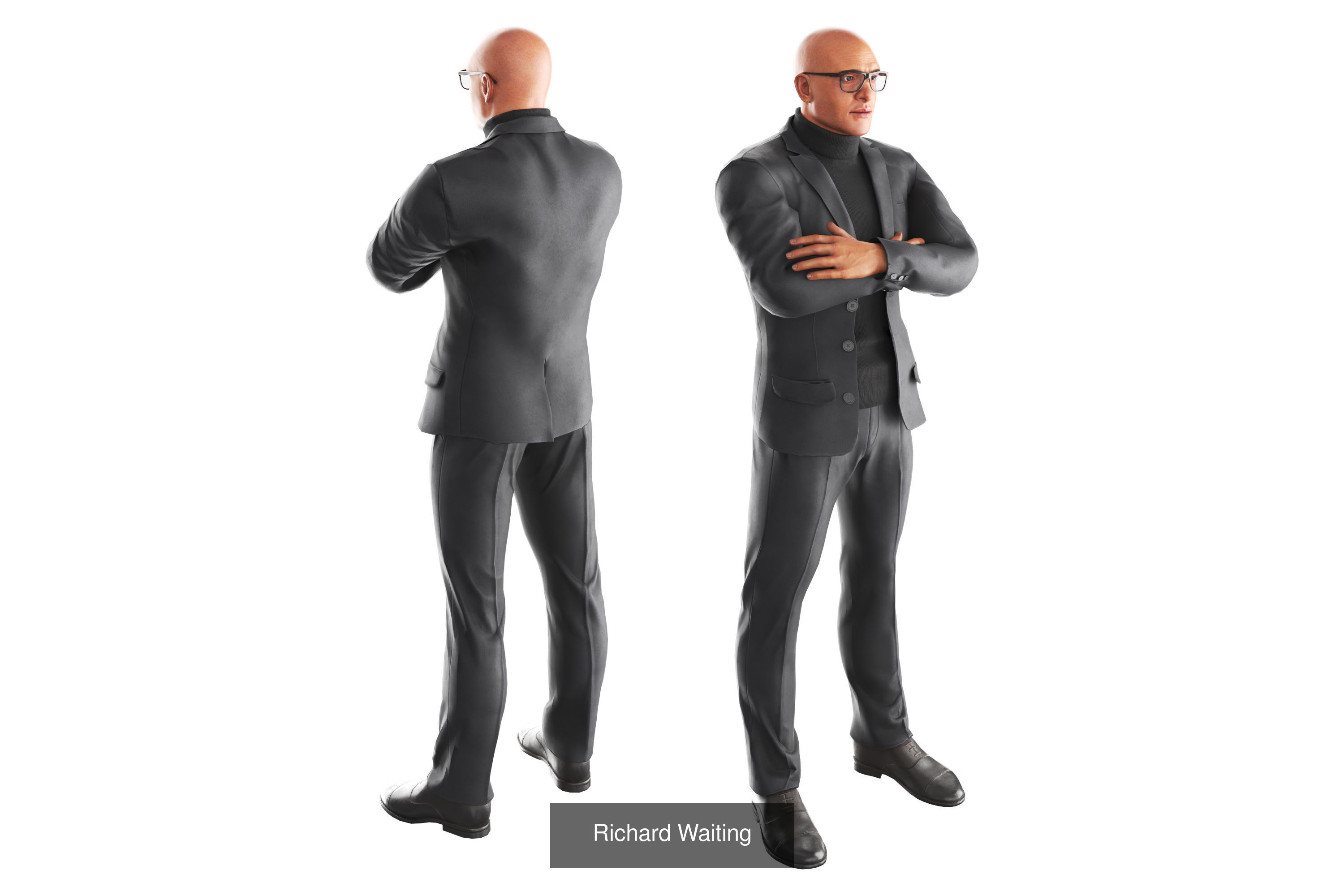 Richard Poses Bundle 3D Model Collection_14