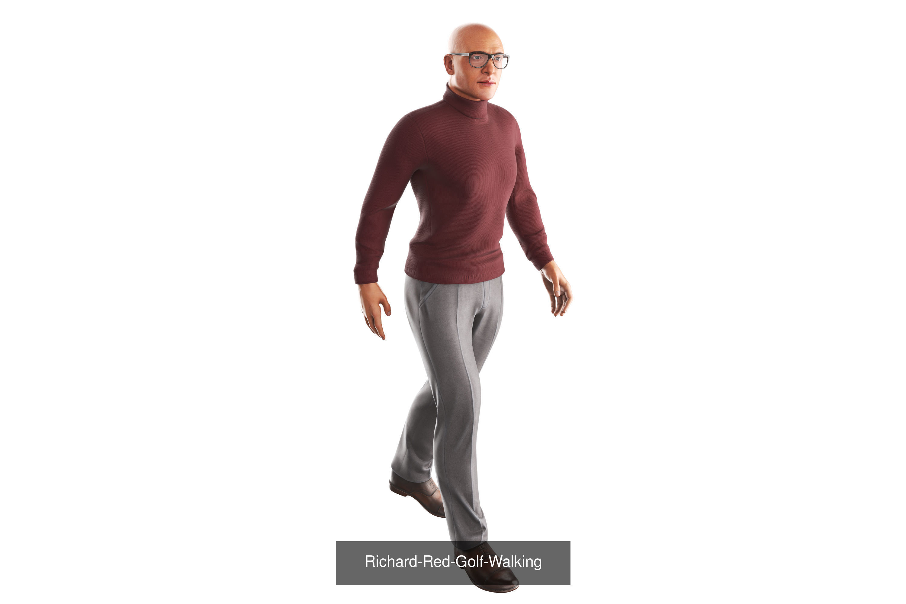 Richard Poses Bundle 3D Model Collection_27