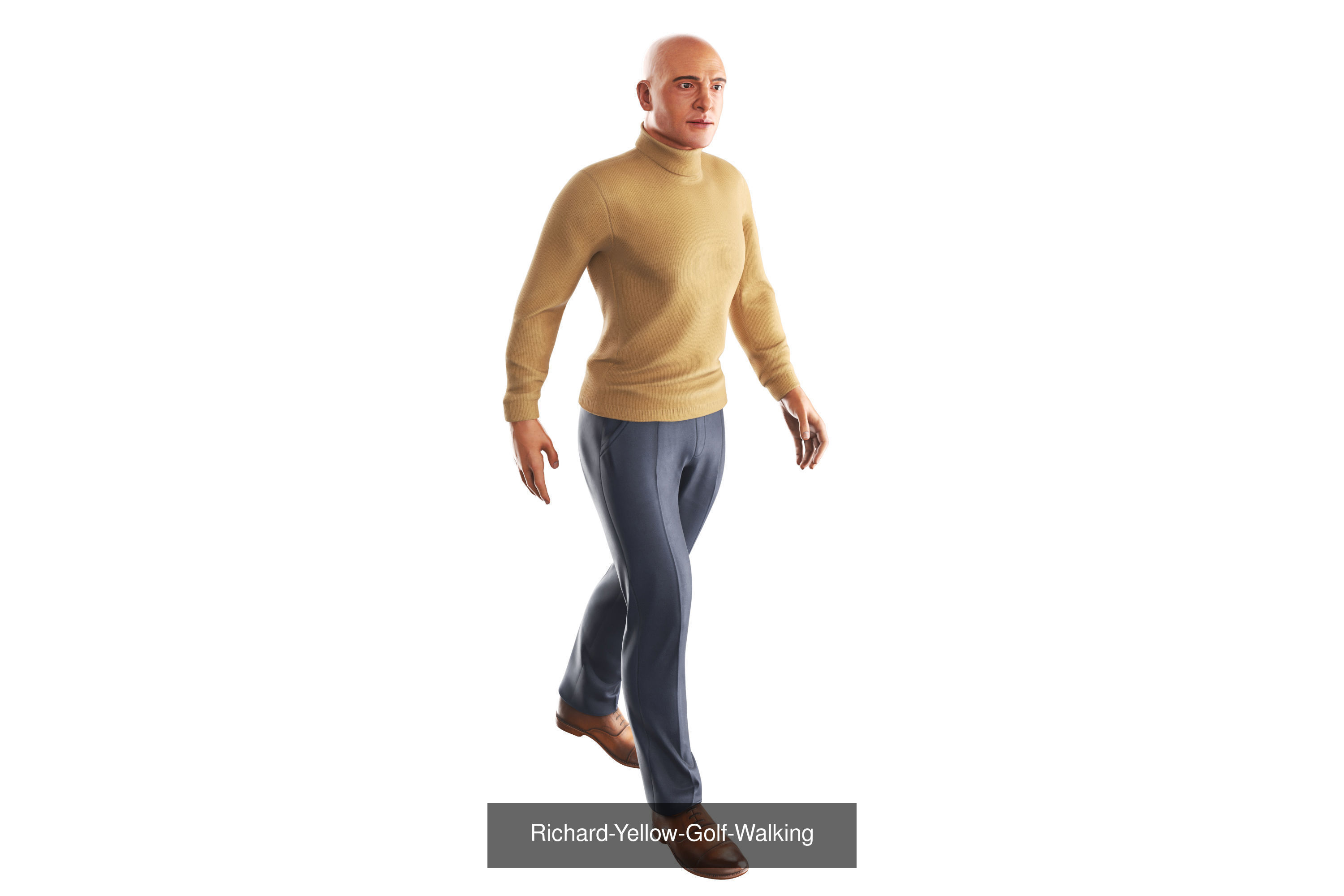 Richard Poses Bundle 3D Model Collection_29