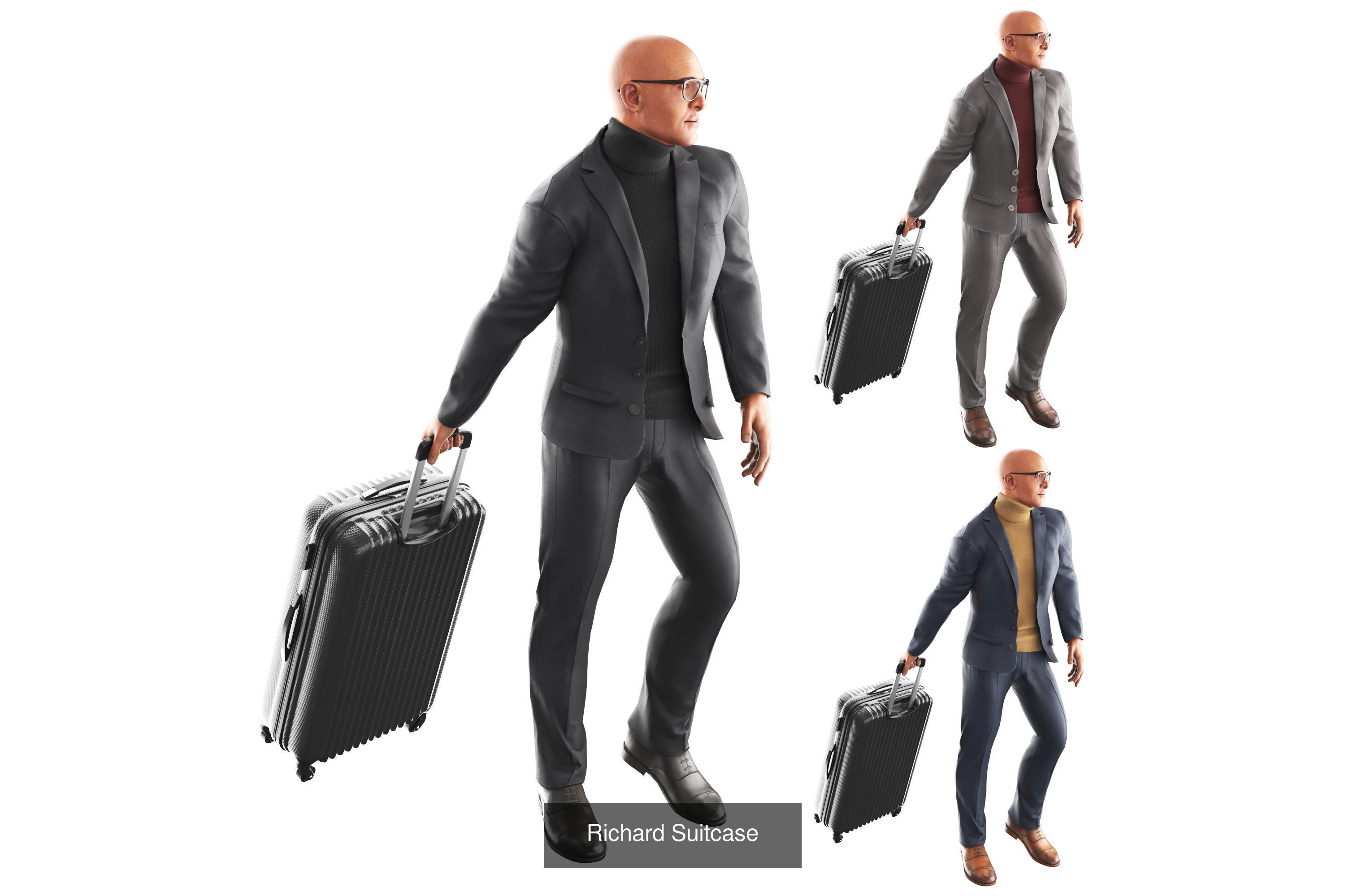 Richard Poses Bundle 3D Model Collection_19