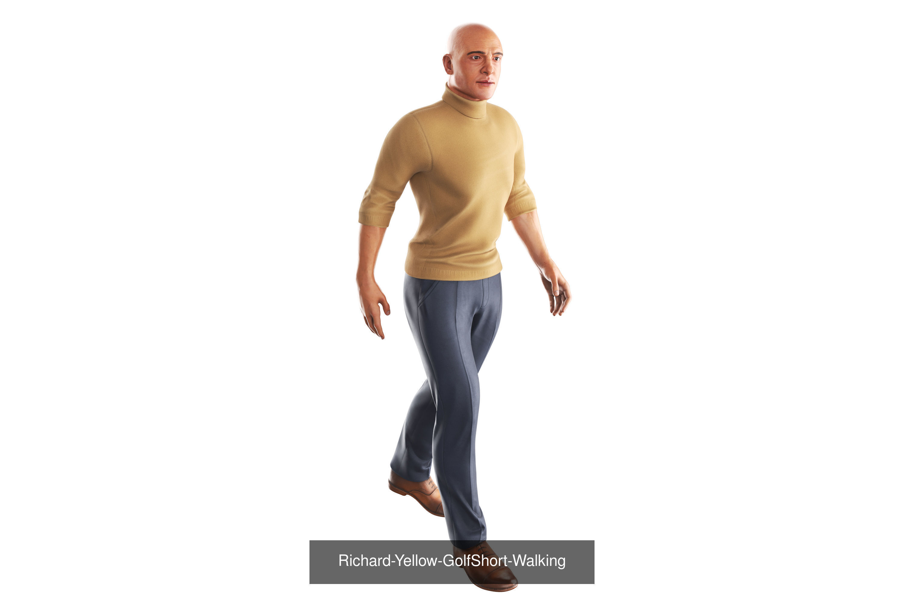 Richard Poses Bundle 3D Model Collection_28