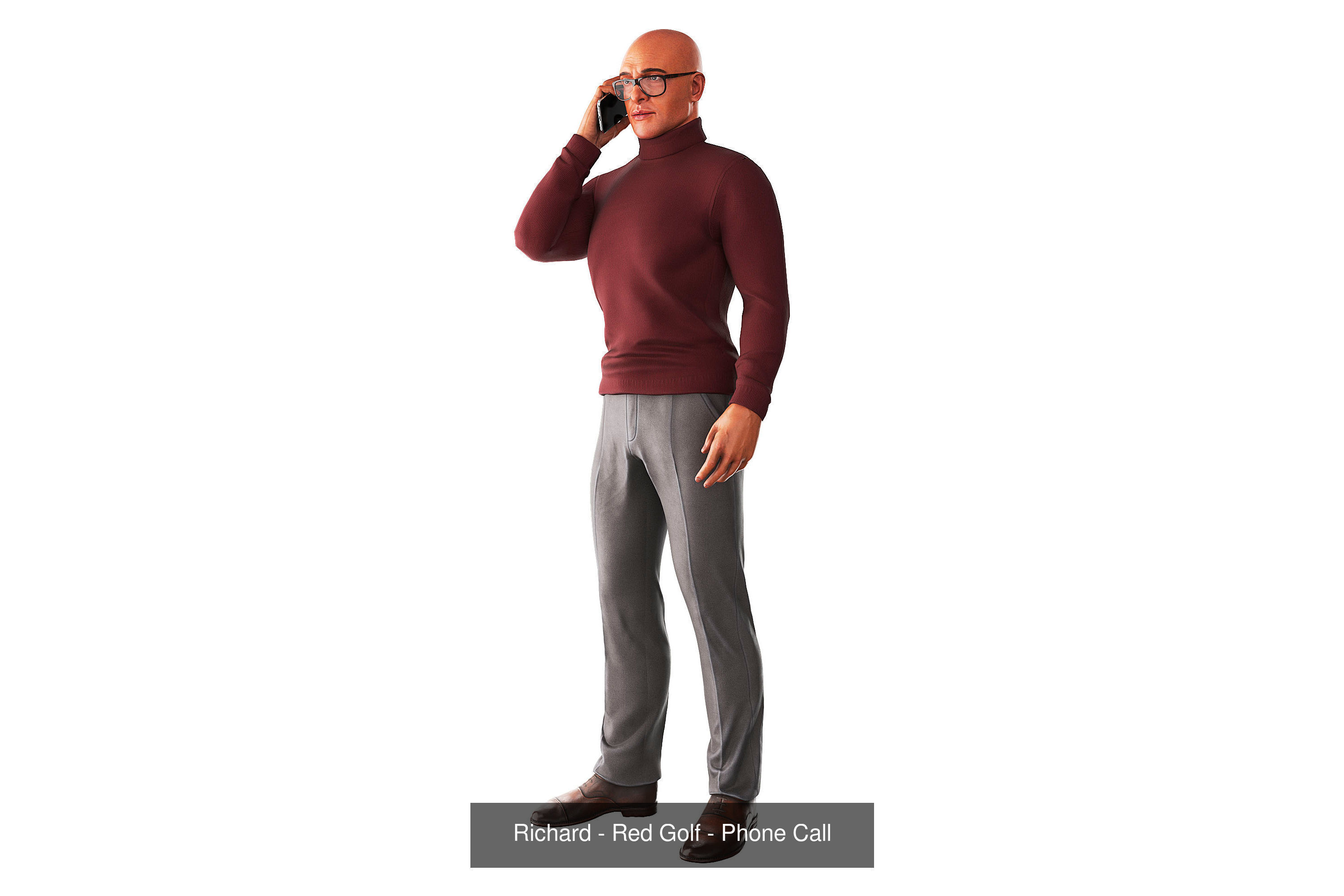 Richard Poses Bundle 3D Model Collection_7