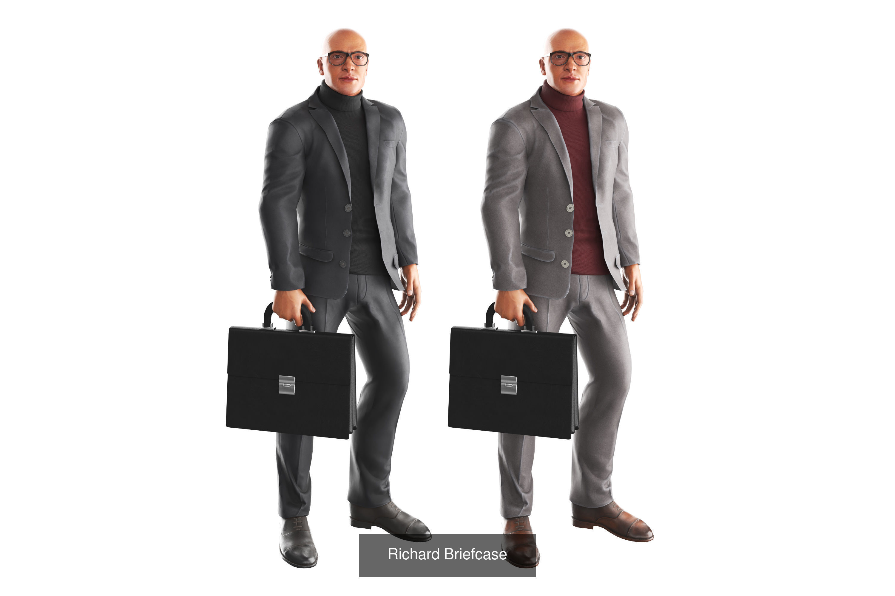 Richard Poses Bundle 3D Model Collection_13