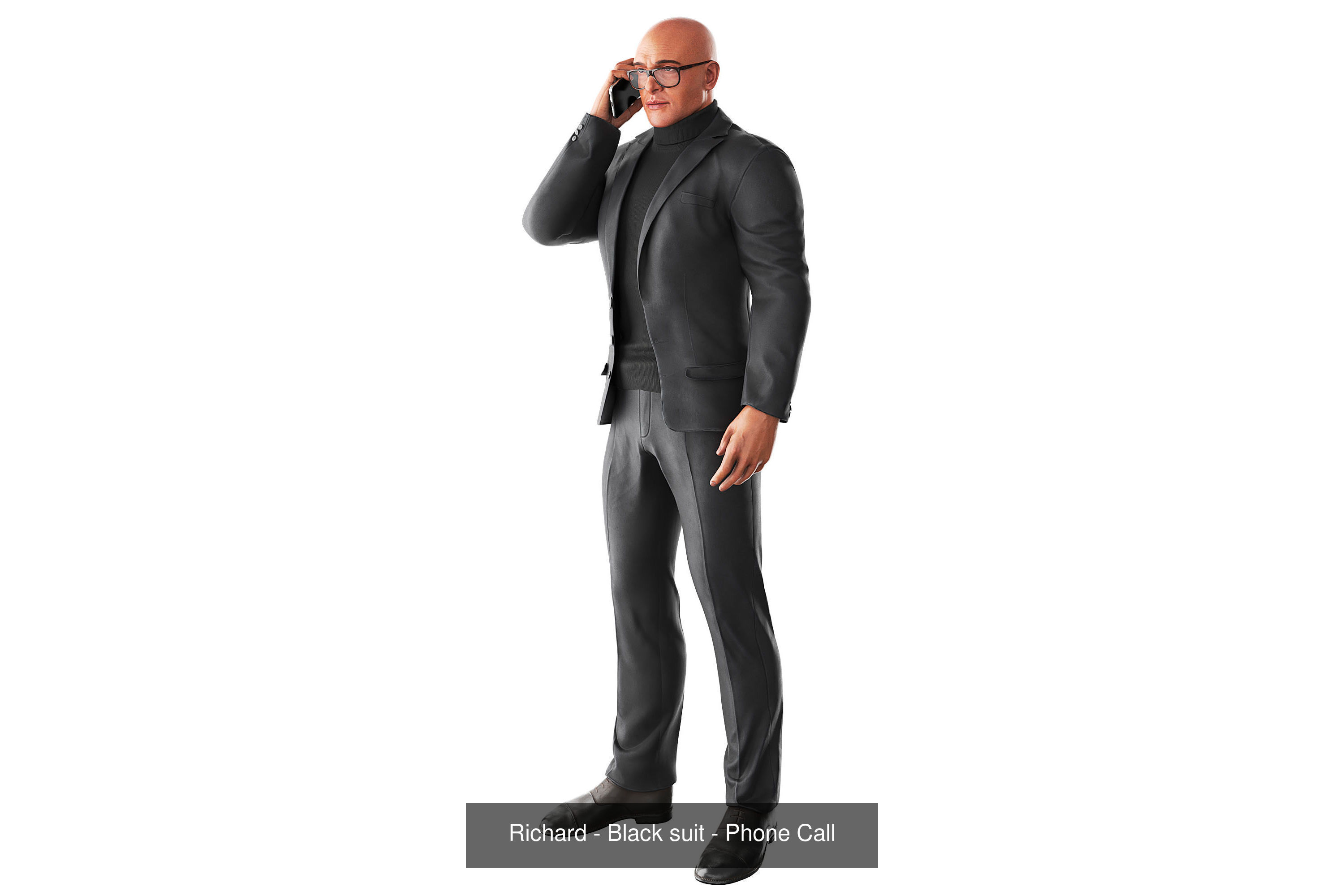 Richard Poses Bundle 3D Model Collection_4