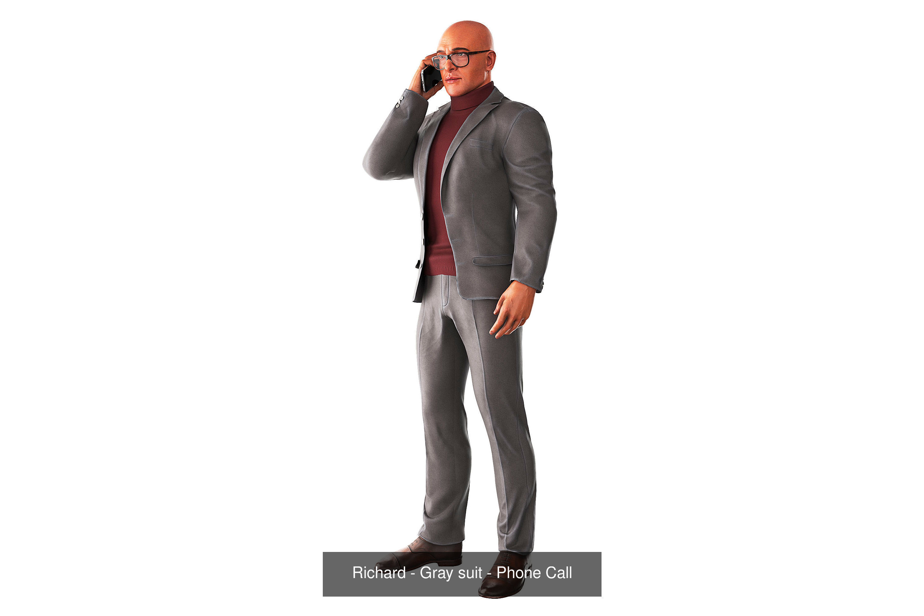 Richard Poses Bundle 3D Model Collection_6