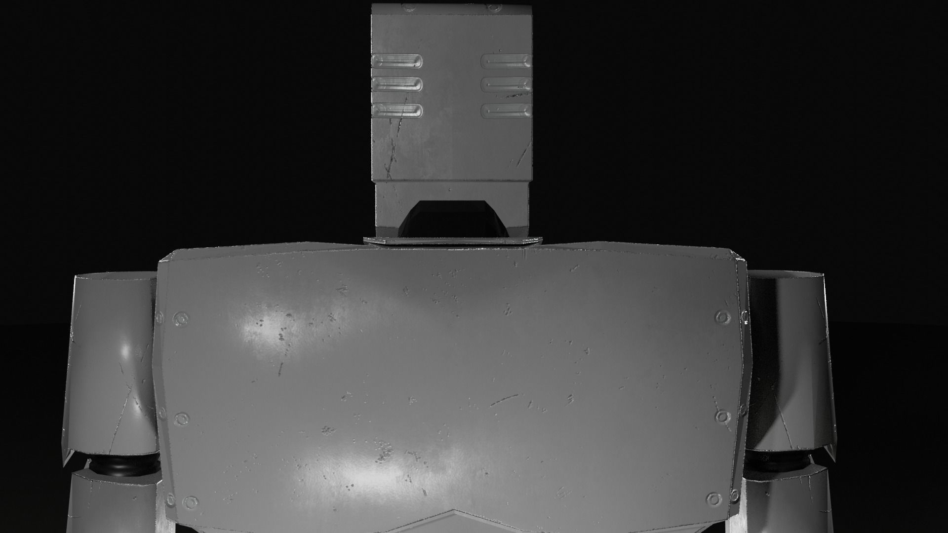 Low Poly Iron Golem 3D Model Free low-poly 3D model_4