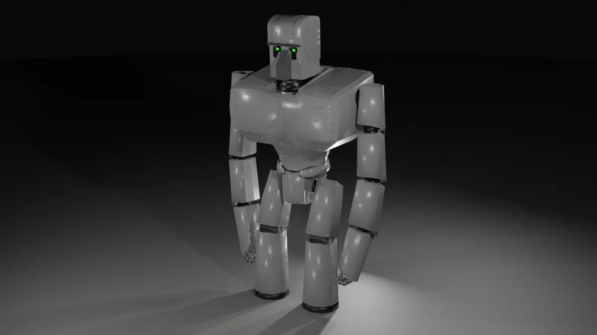 Low Poly Iron Golem 3D Model Free low-poly 3D model_0