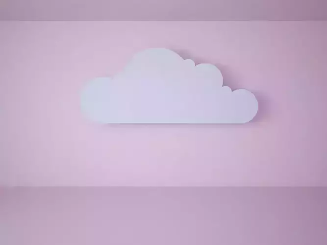 Set of 7 simple cloud models