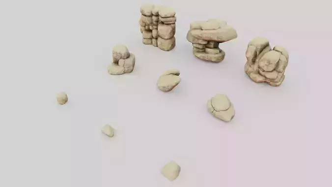 Stylized Stones 10