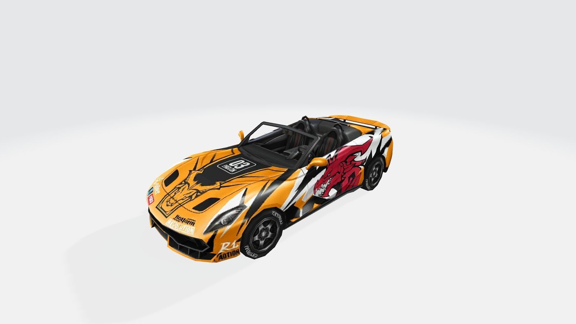 Vehicle car Roadster 89x 3D model_38