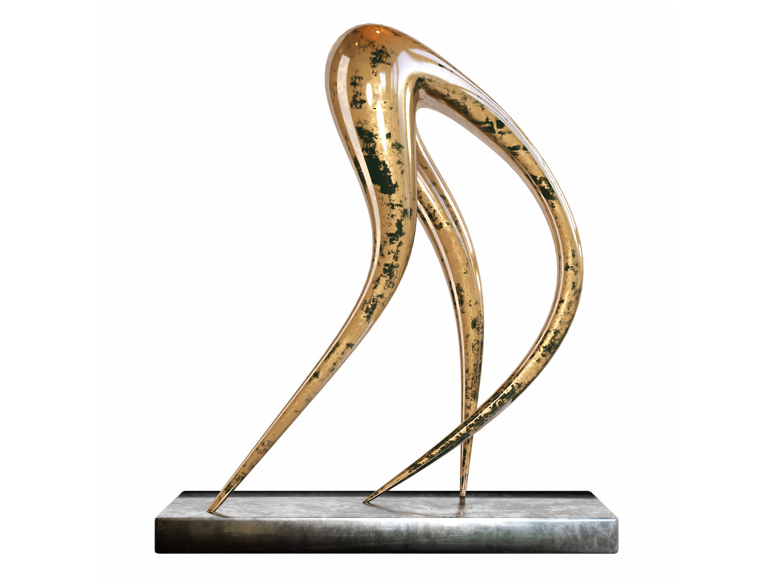 Abstract sculpture AS-003P 3D print model_2